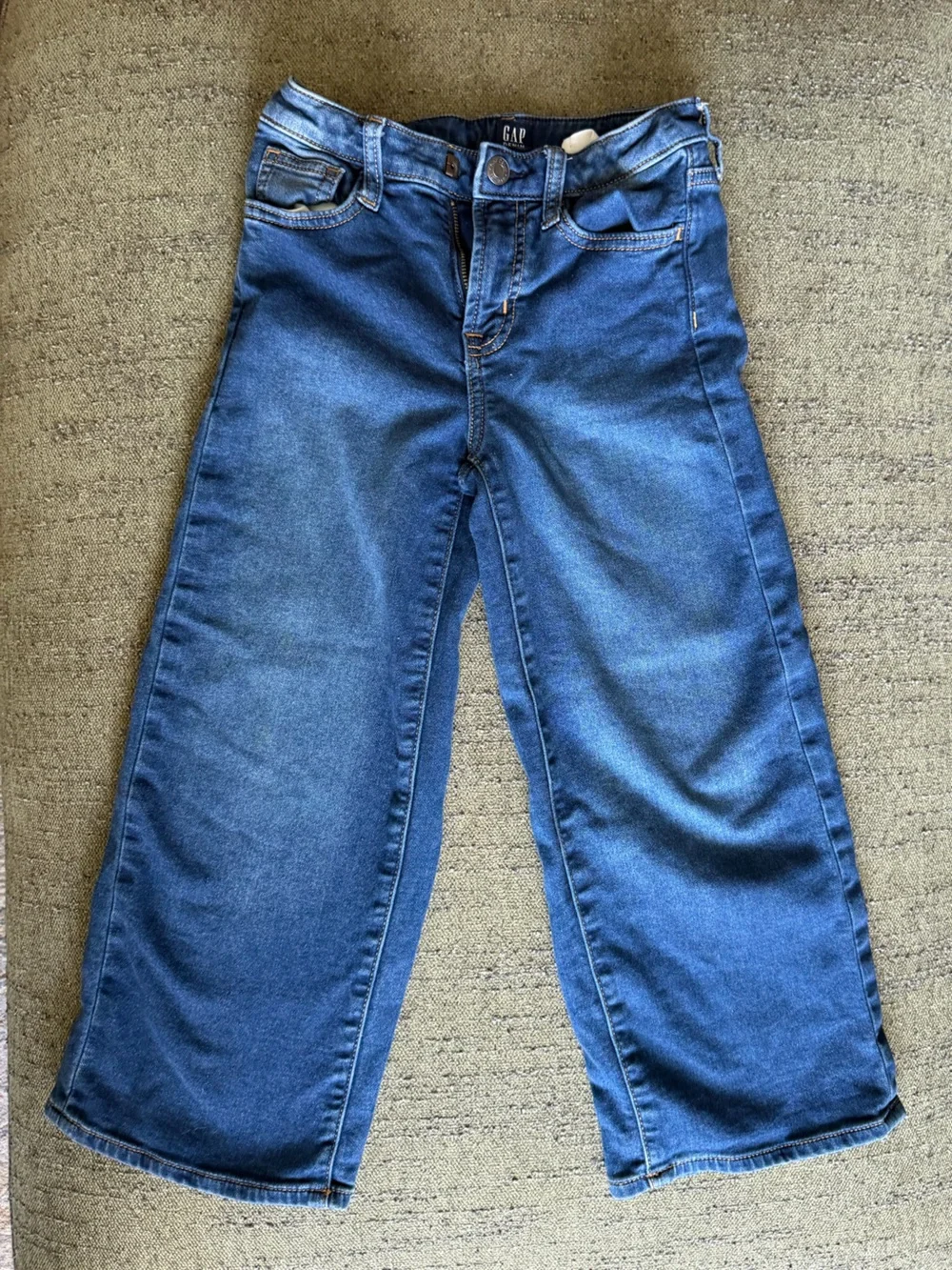 GAP Kids Wide-Leg Blue Denim Jeans